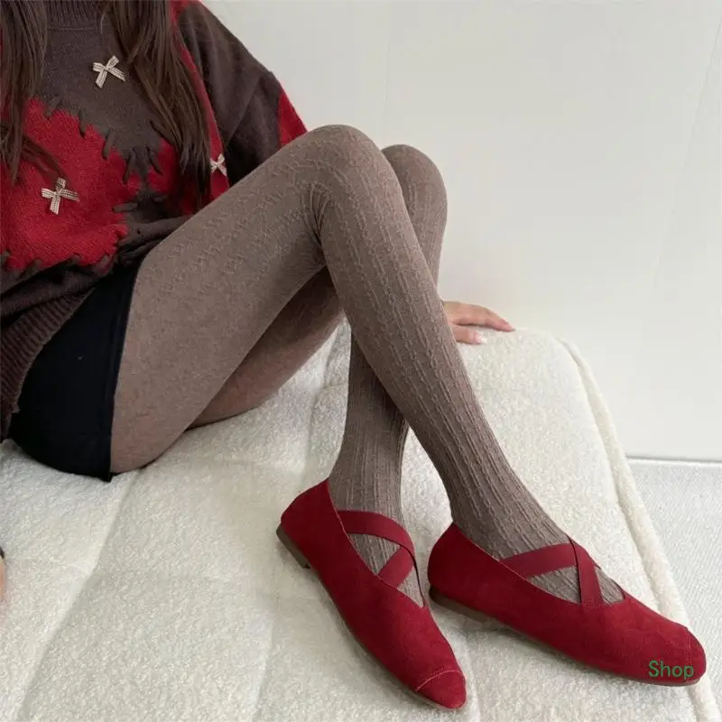 Dropship Unique Twist Chain Stripe Designs Patterned Tights Cotton Slimming Pantyhose Stockings Hosiery for Fashion Forward