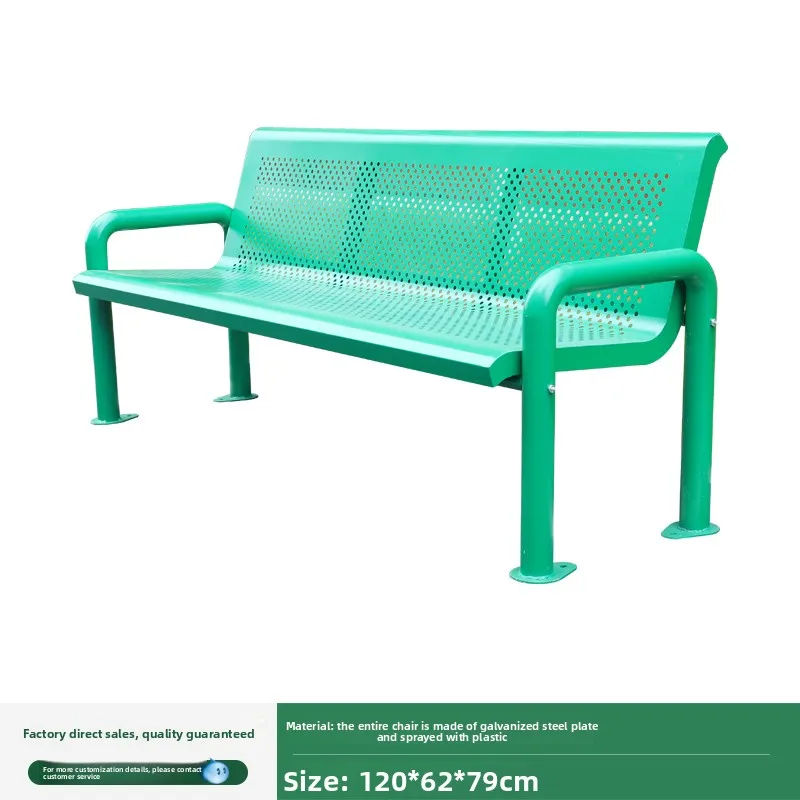 Outdoor tennis court resting seats benches, outdoor sports court basketball court double wrought iron leisure