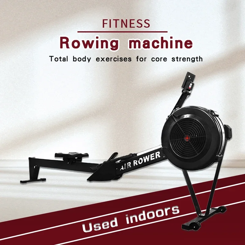 Folding wind gym fitness equipment Wind resistant air rowing commercial rowing machine