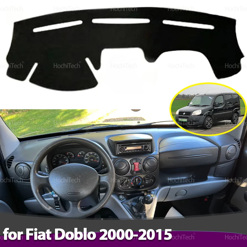 Capa do painel para fiat doblo 2000-2015 lhd rhd capa do painel do carro evitar almofada de luz painel de instrumentos tapetes