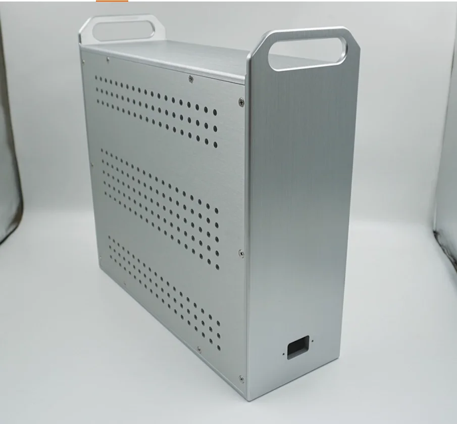 

360 All aluminum amplifier chassis / Preamplifier case / AMP Enclosure DIY box (372 *130*360mm)