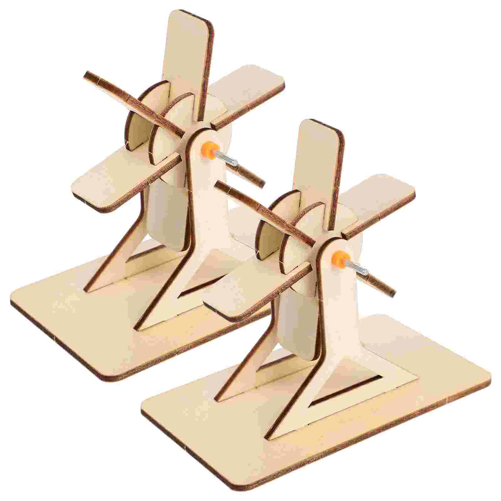 2 Sets DIY Model Water Wheel Making Material Toys Science Props Handmade Kids Learning Kit