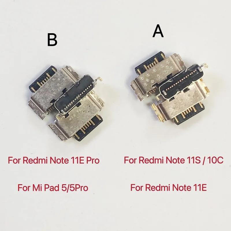 

50 шт. разъем для док-станции для зарядного устройства, USB-порт для зарядки для Xiaomi Redmi Mi Pad 5 5Pro Note 11E 11S 10C Note11E Pro Note11S