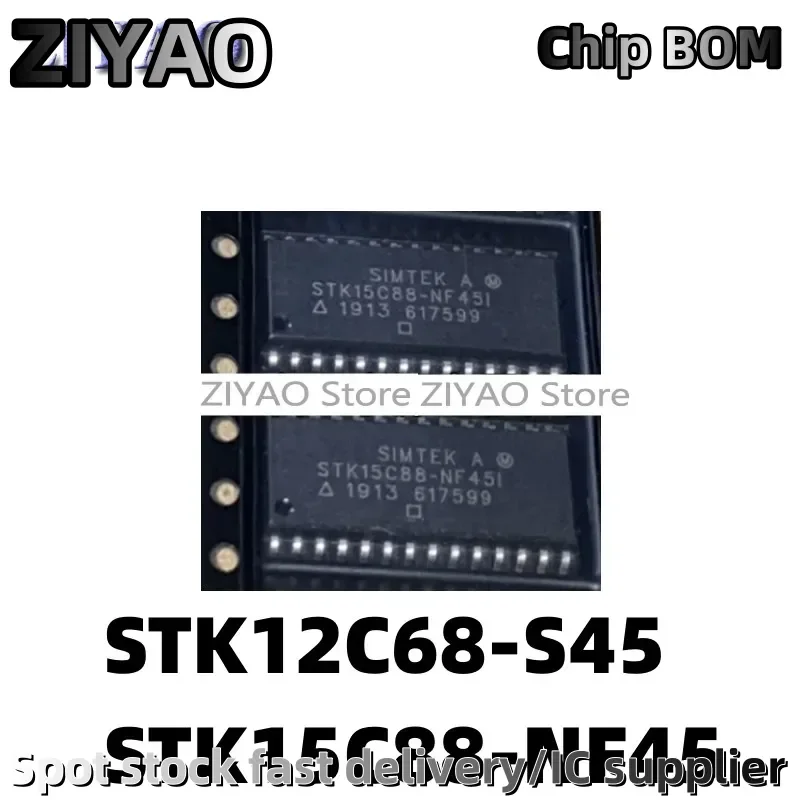 

5PCS STK15C88 STK15C88 NF45/NF45I STK12C68-S45 SOP28 Chip Memory IC