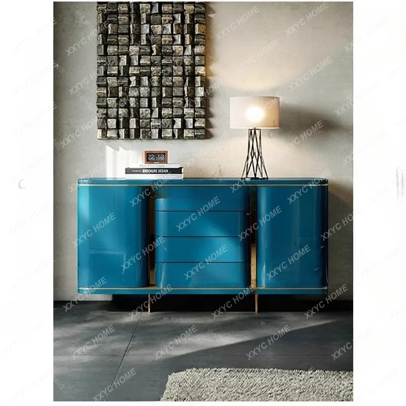 XXhigh-end light luxury dining side cabinet modern and simple, living room, living room wall storage cabinet