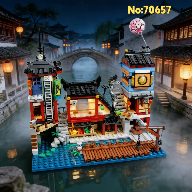 

Новая модель конструктора 2026 года, креативные блоки для самостоятельной сборки, подходят в качестве подарков на Рождество и день рождения для детей 70657