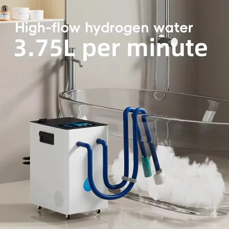 Hydrogen Water Spa Machine 3.75L/min SPE PEM Tech Hydrogen Bubble Bath Generator Molecular H2 Bath Device CE Certified Maker