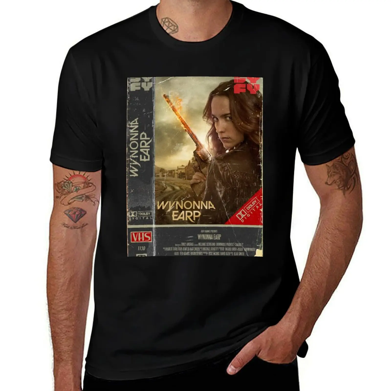 

Wynonna Earp VHS T-Shirt men t shirt cotton 100% man t shirt luxury man t shirt cotton T-shirt