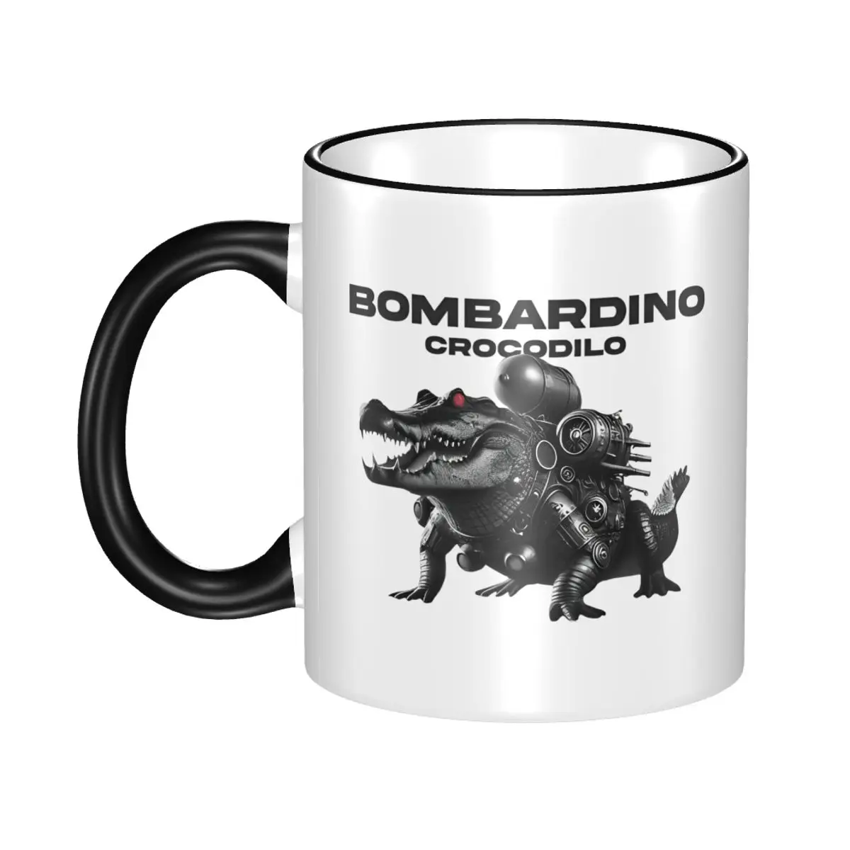 New Arrival Italian Meme Bombardiro Crocodilo Merch Mugs Funny Brainrot Coffee Cup