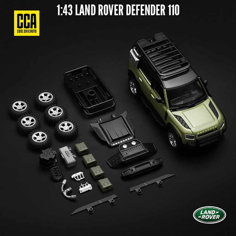 CCA MSZ 1:42 Land Rover Defender 110 Ford Mustang GT Alloy Toy Car Model Racing Alloy assembly series sports cars Fitting styles