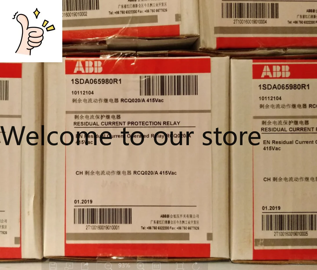[Brand New Original And Genuine] ABB Residual Current Action Protection Relay RCQ020/A