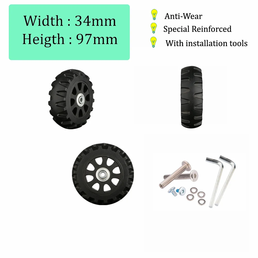 Luggage Wheel Part Replacement Airplane Wheels Wheel Rims Wheel Blades Trolley Case Universal Wheel Repair Suitcase Wheel Pulley