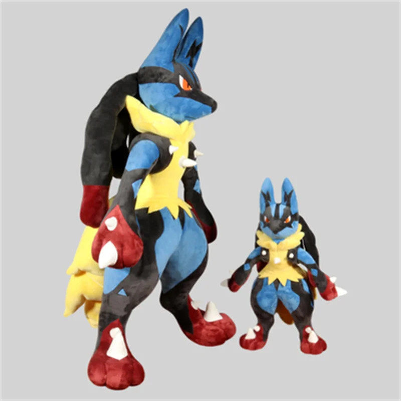 Japanese anime Pokemon Large dolls Lucario 70cm/130cm High quality plush toys action figure peripheral  birthday gift