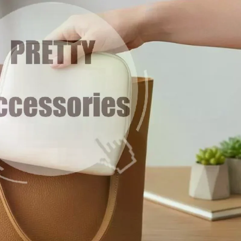 Tassel PU Leather Jewelry Storage Bag Large Capacity Multi Pocket Earrings Bracelet Organizer for Home Vacation Use