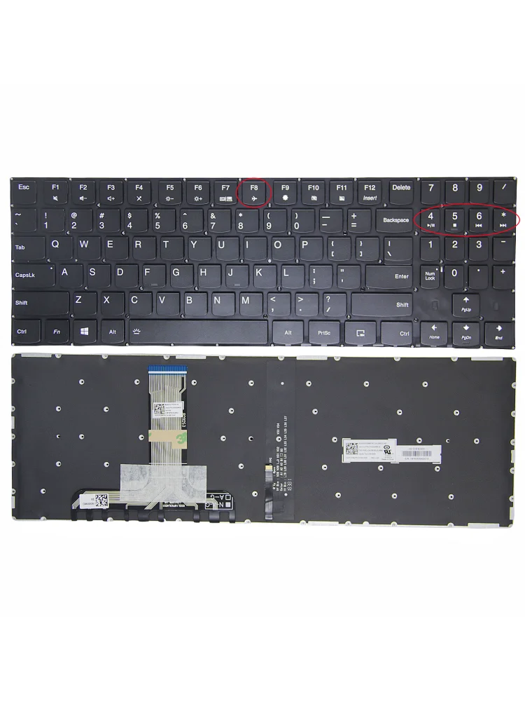 Nowa amerykańska klawiatura dla Lenovo Legion Y520-15IKB R720-15IKB Y7000 Y520-15 Y720-15IKB Y530-15 Y545 PG0 angielski Laptop podświetlany — zdjęcie 2