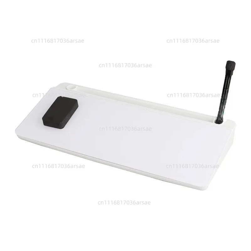 Erasable Desktop Glass Whiteboard Dark Gray Dual-purpose Blackboard Office Memo Storage Tool