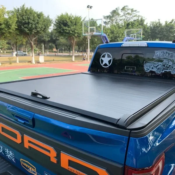 Suitable for 09-23 Ford Raptor F150 special manual roller shutter flat cover semi-automatic retractable rear trunk cover