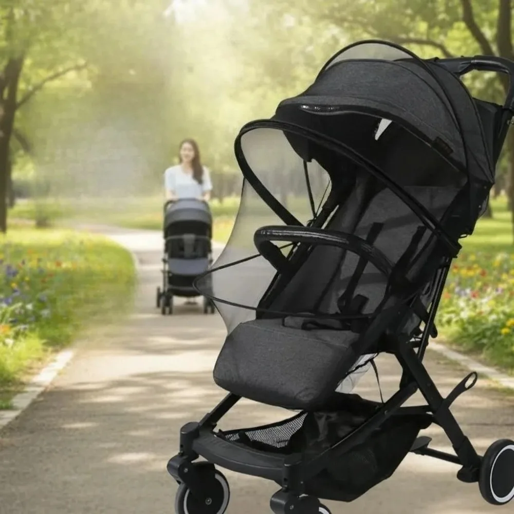 Pushchair Mosquito Net, baby Stroller Accessory, Mosquito Net, Kids' Items, Ventilation Mesh Frame, Insect-Proof Net