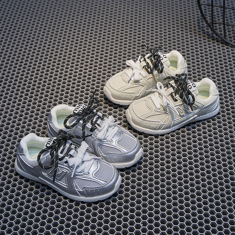 

Children's net shoes boys De training shoes 2024 autumn new children's shoes breathable casual all-match girls net shoes