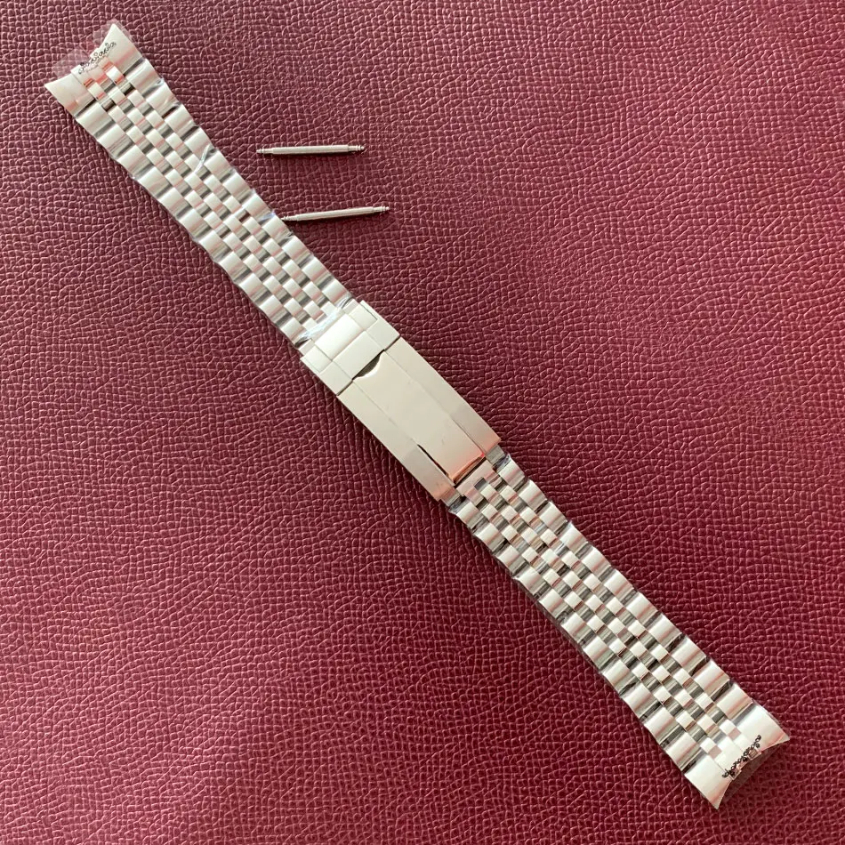 Stainless Steel Watch Band 20mm Metal Strap for Men's Watch Accessories for Vintage Case Fve Baht Strap with Buckle Watch Belt