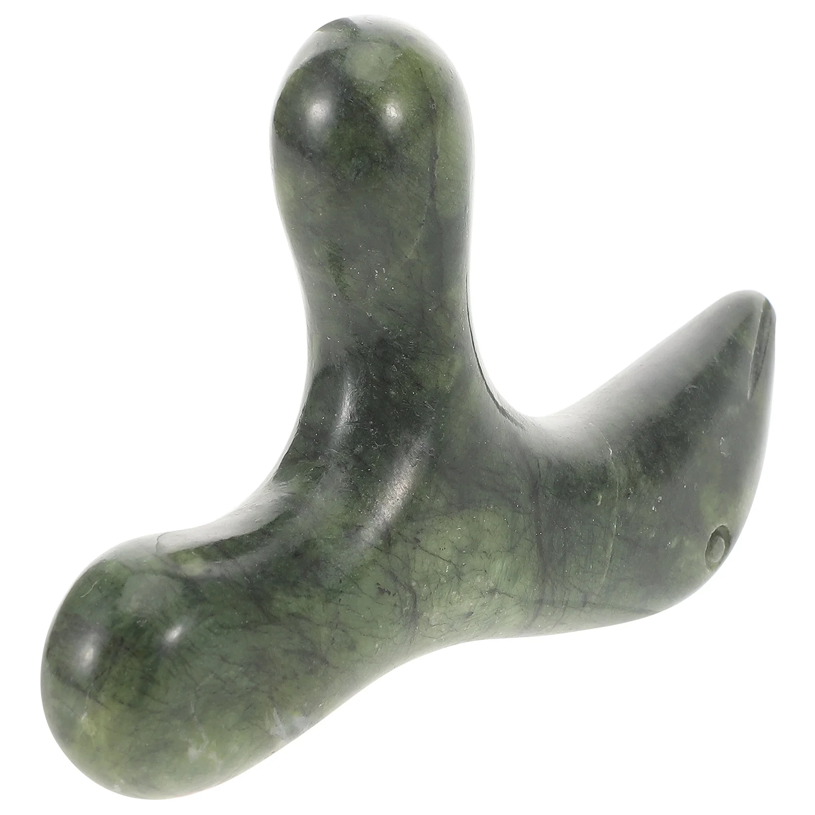 

Нефритовая массажная палочка для ног, полированный камень, инструмент для точечного массажа тела, традиционный терапевтический каменный массажер для профессионального использования