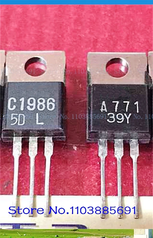 2pcs/lot=a pair 2SC1986 2SA771 C1986 A771