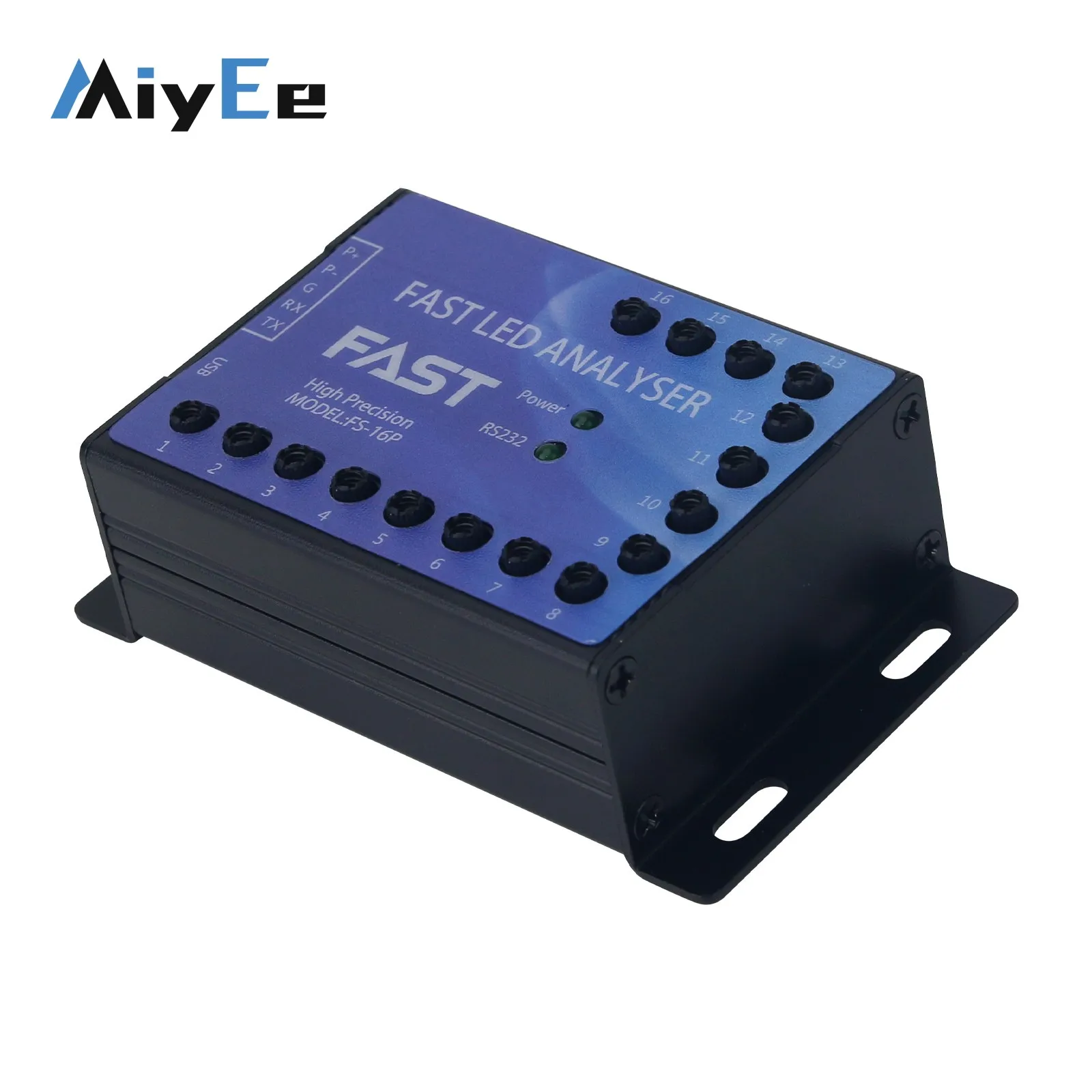 16-Channel High Precision Calibration Fast LED Analyzer HSI/RGB/XY Chroma/Main Wavelength LED Tester