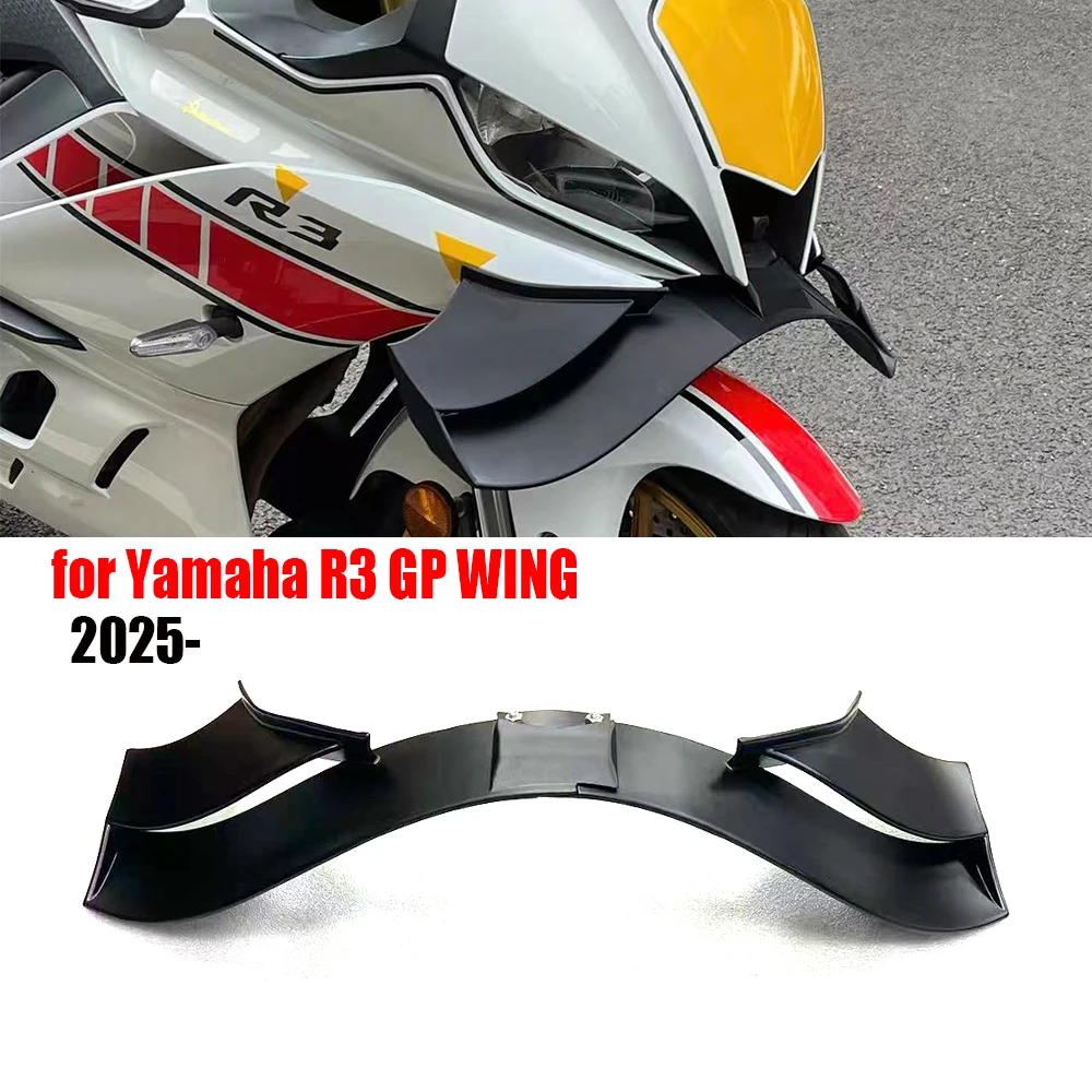 

for Yamaha R3 2021-2025 motorcycle accessories GP wing black bare front lower thrust spoiler Winglet R3 aerodynamic wing spoiler