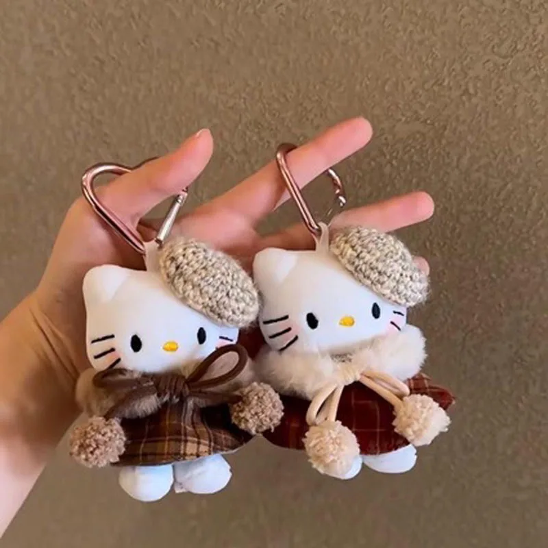 Hello Kitty Plush Keychain Backpack Pendant Couple Best Friend Girl Birthday Gifts