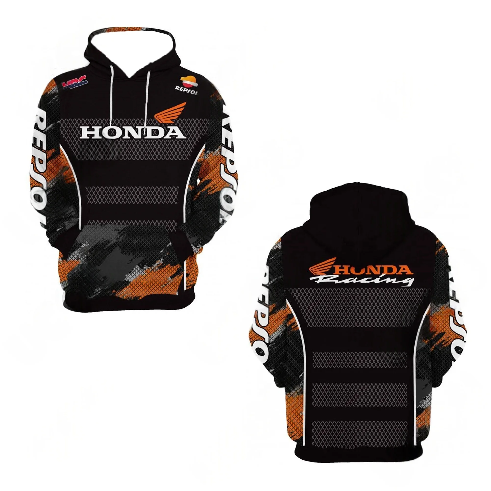 

2026 мужские гоночные толстовки Honda HRC, весенне-осенний стиль локомотива, спортивная повседневная толстовка с капюшоном для мужчин и женщин, мотоциклетная одежда