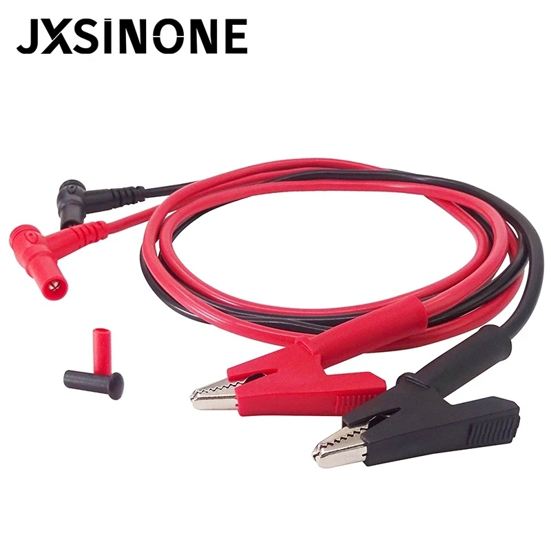 JXSINONE P1047 4 مللي متر الموز التوصيل إلى التمساح كليب موصلات اختبار التمساح كليب مختبر اختبار كابل لاختبار الكهربائية المتعددة