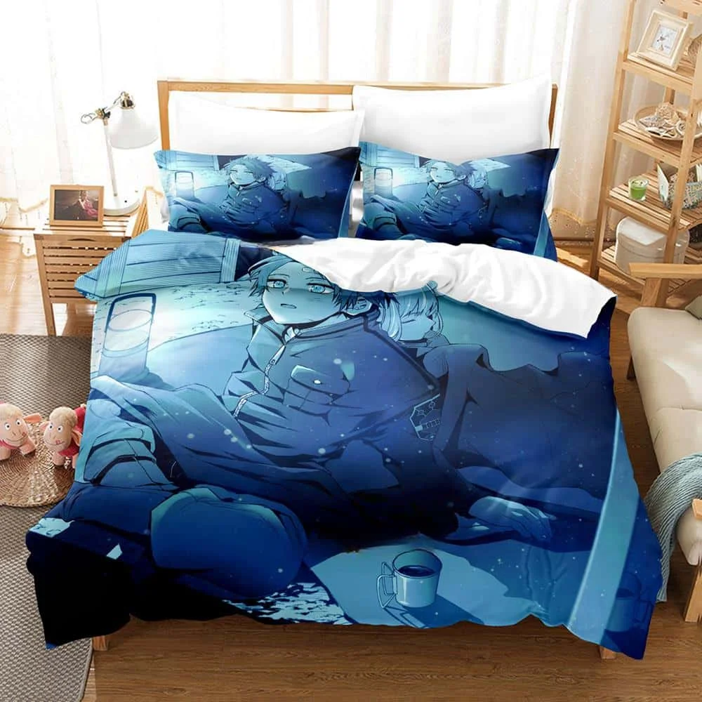 3D Print Anime World Trigger Bedding Set Single Twin Full Queen King Size Bed Set Adult Kid Bedroom Duvetcover Sets Home Textile