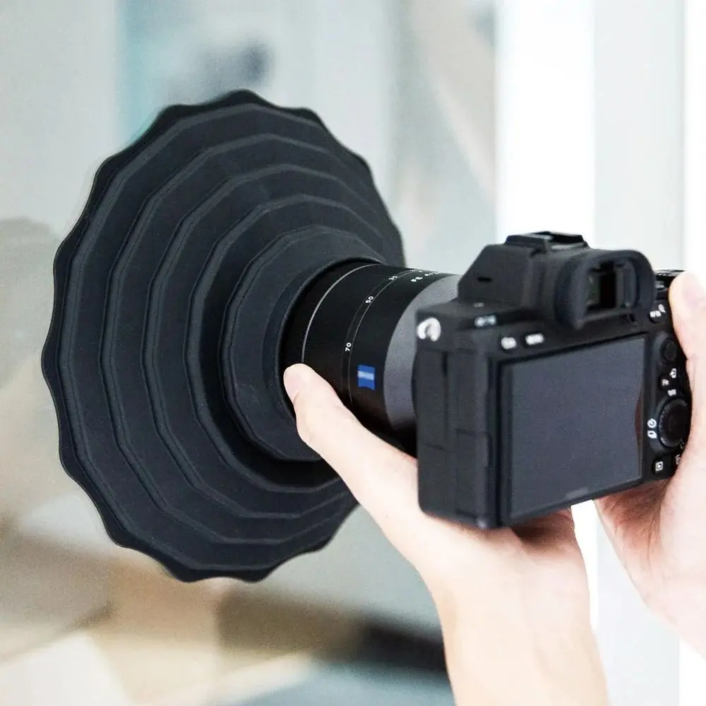 Foldable Lens Hood Diameter 53mm~72mm,73mm~88mm Silicone Reversible Lens Shade Anti-glass Anti Reflective Camera Lens Hood