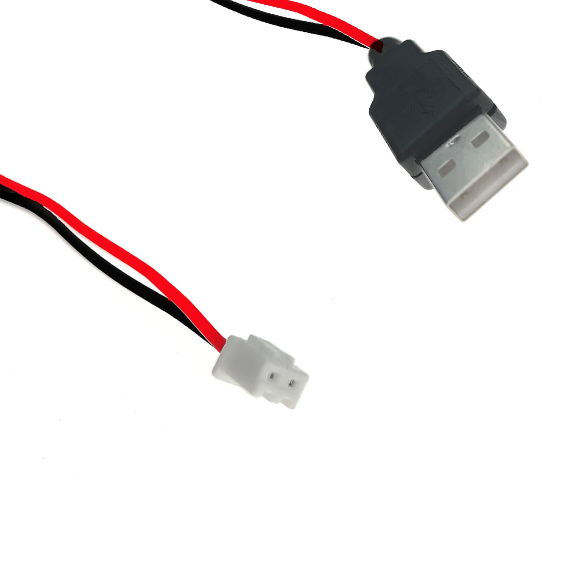 2PCS XH2.54-2P Terminal to USB Male Wire 2-Core Power Cord Pigtail Cable 30cm Long