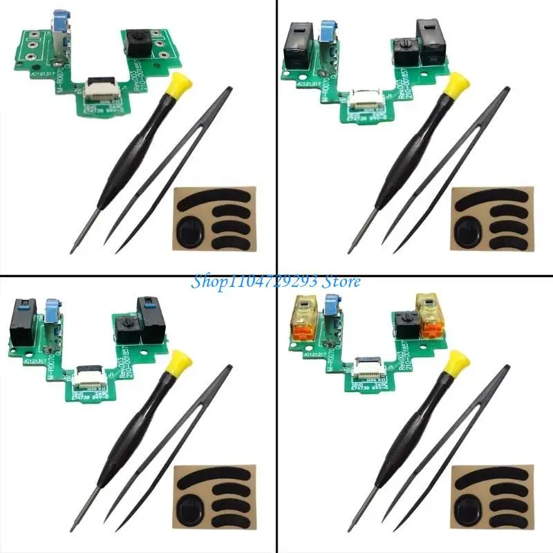 

Y2GD Top Mouse Motherboards Microswitch Button Module Hot Swap Button Board for GPro Wireless Mouse,Tools, Feet Pad