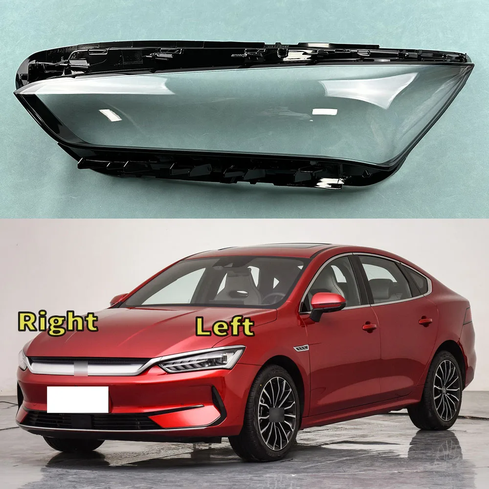 

For BYD Qin Plus 2021 2022 2023 Headlamp Cover Transparent Headlight Lens Plexiglass Replace Original Lampshade