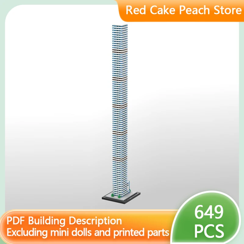 

City Street View Model MOC Building Bricks Super-Tall Residential Modular Technology Children Holiday Gifts Assemble Toys Suit