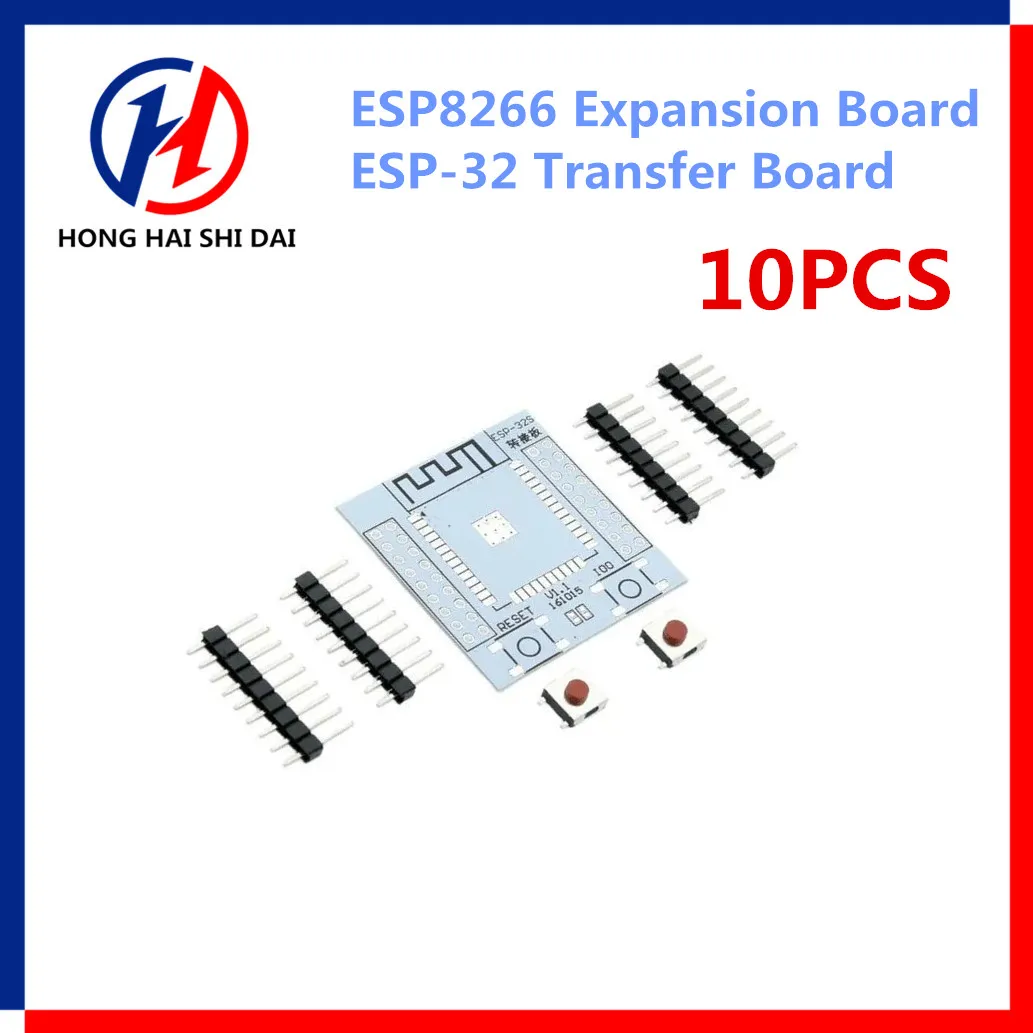 10PCS Pinboard Convertor Module ESP32S ESP8266  Adapter Board Support For ESP-32S Wireless WIFI Bluetooth-compatible Module