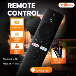 2026 MRSVI XMRM-006 Control remoto por voz Bluetooth para Xiaomi MI Box S MI TV Stick 4K Smart TV 4X Android con asistente de Google