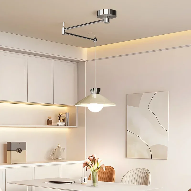 

Nordic Hanging Chandelier Dining Table Lighting for Living Room Detachable Rocker Arm Pendant Lights Bedroom Decoration Home