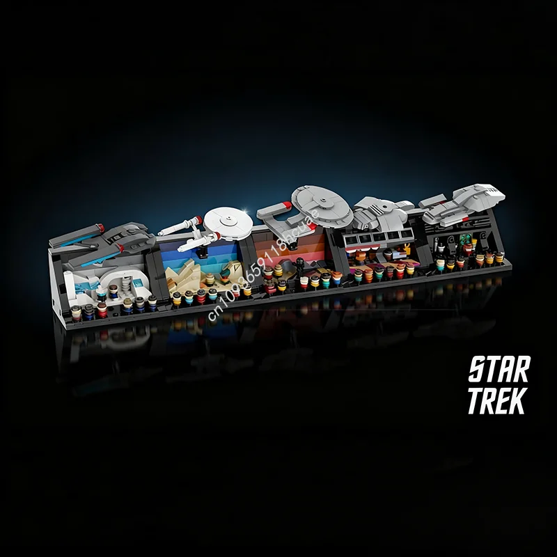 

939pcs MOC Star Trek Starfleet Legends Five Spaceed Model Building Blocks Assemble Christmas Gifts DIY Toys Creative Idea Kids