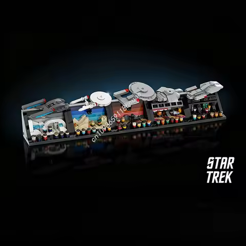 939pcs MOC Star Trek Starfleet Legends Five Spaceed Model Building Blocks Assemble Christmas Gifts DIY Toys Creative Idea Kids