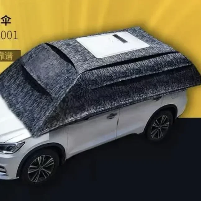 Cool down your car with Mynew automatic car sun sunshade windproof cover portable car umbrella tent