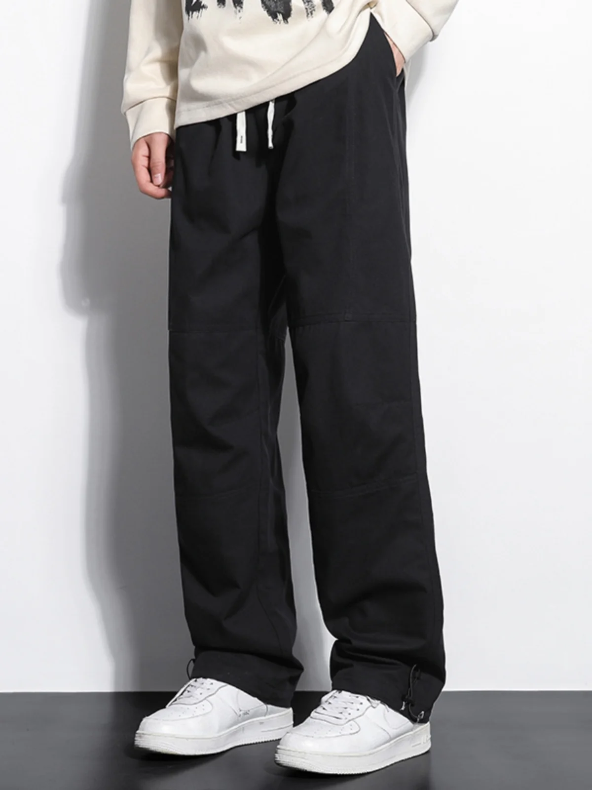 

Мужские рабочие брюки свободного прямого кроя в американском стиле, весна-осень, новые повседневные длинные брюки-карго в стиле парашютиста