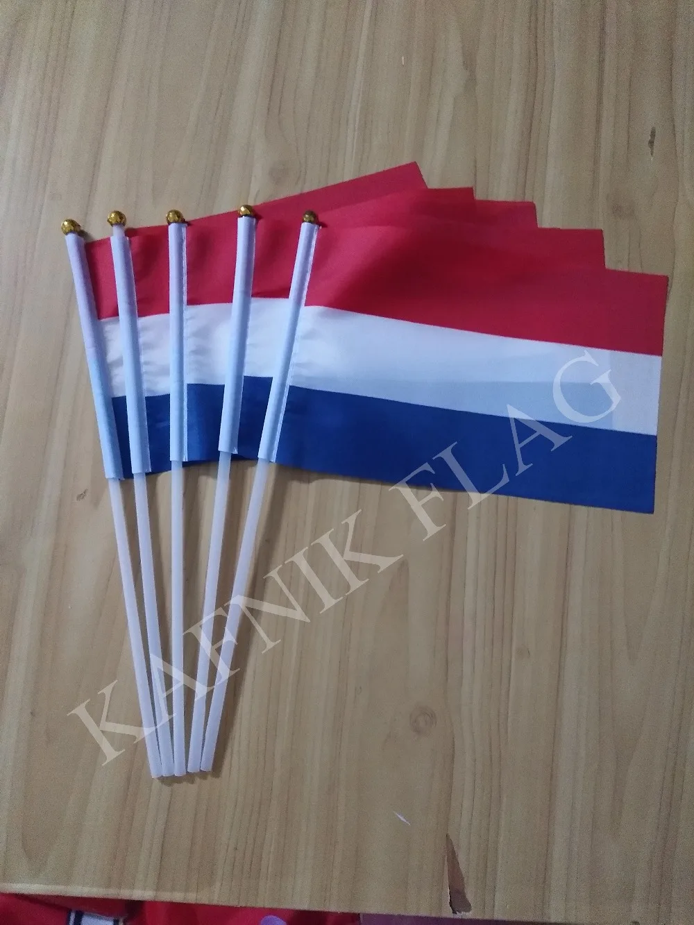 KAFNIK,5pcs Netherlands hand flag 14 * 21cm