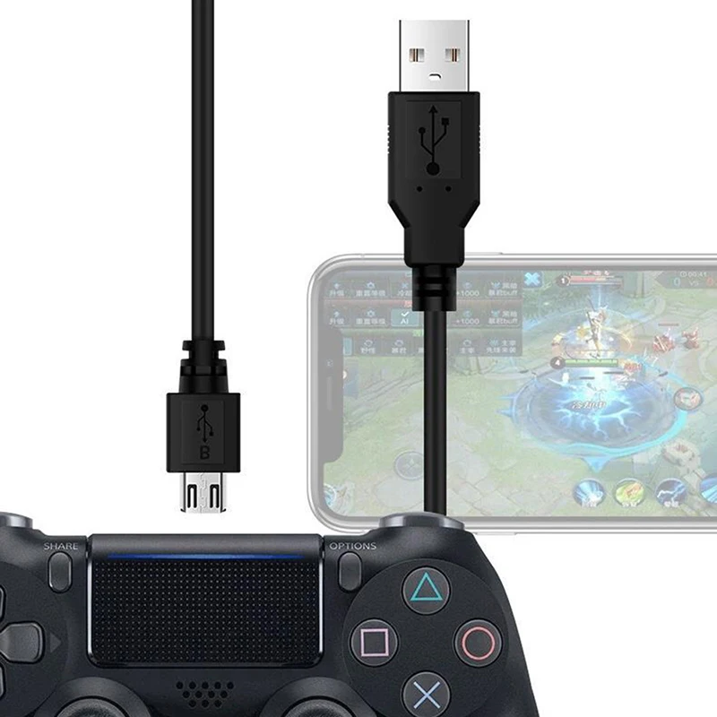 Cavo dati di ricarica da 1.5m per cavo di ricarica PS4 Controller giochi di dati maniglie cavo di ricarica per accessori di gioco PS4