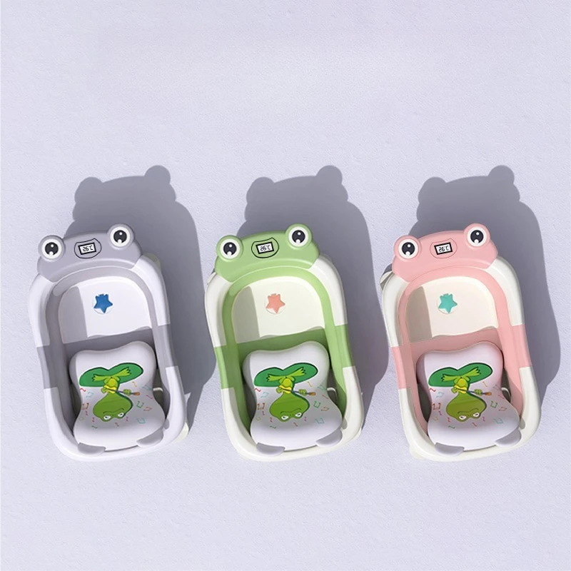 Hot Sale Children's Bath Tub Household Smart Temperature Sensing Newborn Bath Tub Folding