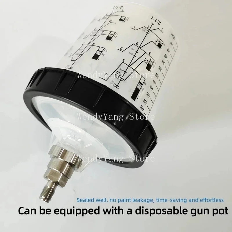 NEW Spray Gun Connector 4/1Adapter For Iwata LPH-80 Spray Gun Cup Adapter Pot Joints For Spray Gun Disposable Measuring Cup