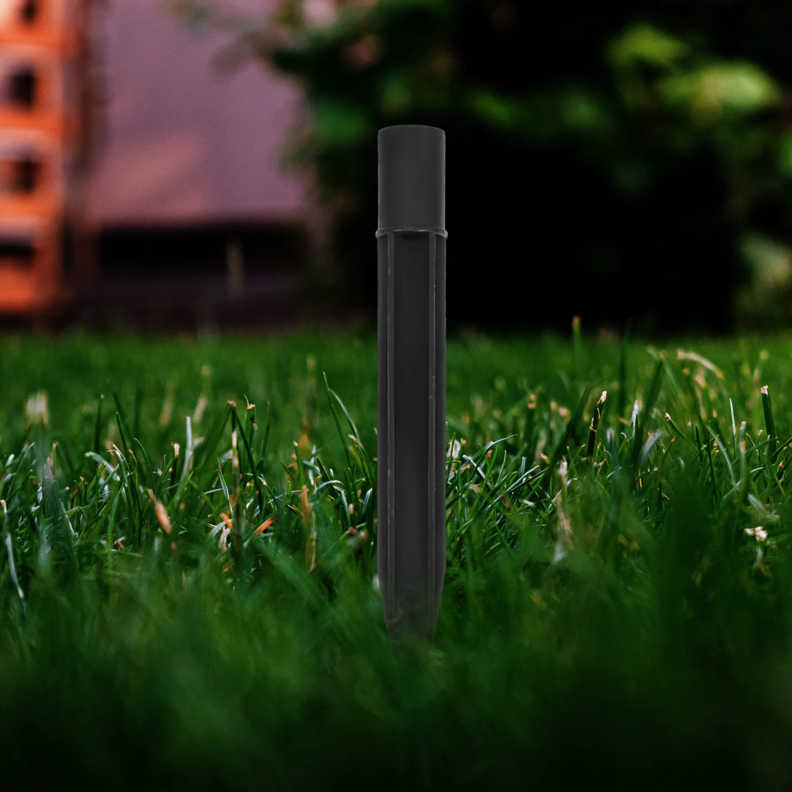 

10pcs Lawn Light Stakes 15.8Cmx2Cm Black Heavy Duty Plastic Ground Spikes For Solar Lights Garden Landscape Spike Holders