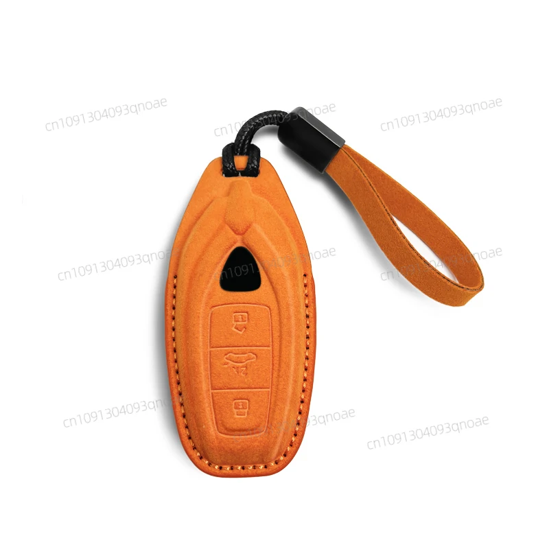 

Suede key case For Lamborghini Urus Huracán Revuelto Gallardo aventador Dedicated full protective case car key chain